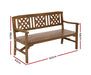 Wooden garden bench dimensions