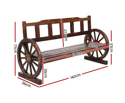 Garden bench dimensions