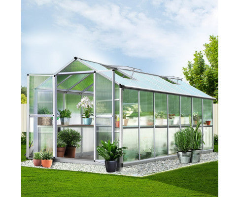 Greenhouse Aluminium Green House Garden Shed Greenhouses 4.1 x 2.5 m