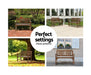 Wooden garden bench flexibility