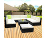 10 Pc outdoor garden furniture set