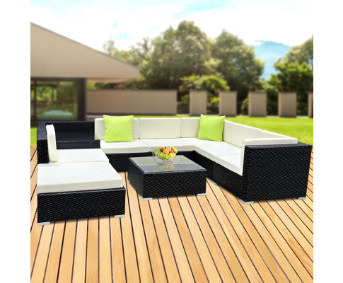 9 Pc outdoor garden furniture set 