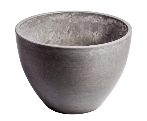 Polished Grey Planter Bowl 30cm