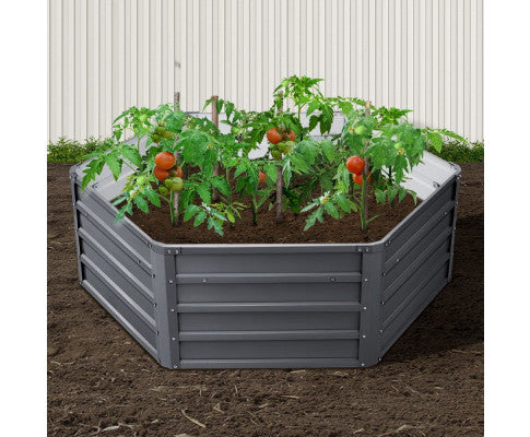 Garden Bed 2PCS 130X130X46CM Galvanized Steel Raised Planter