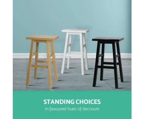 Wooden Backless Barstool In Different Colour