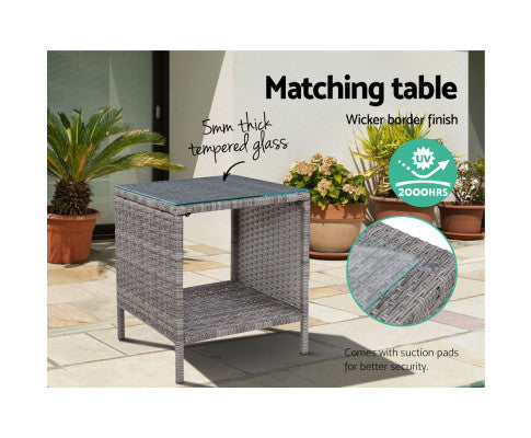 Tempered Glass Outdoor Table