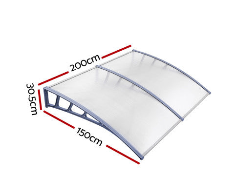Dimensions of the Window Door Awning