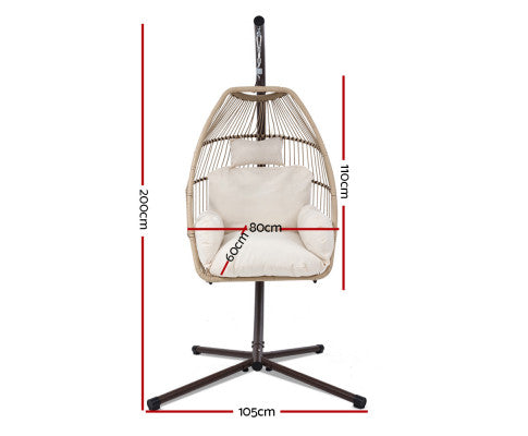 Dimensions of the Egg Hanging Swing Chair