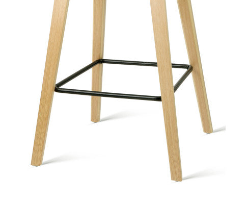 Bar Stool with Foot rest Coated Metal 