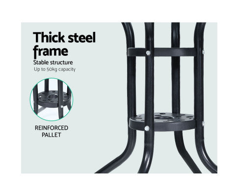 Outdoor Table w/ Thick Steel Frame