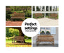 Wooden garden bench flexibility