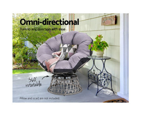 Omni-directional Garden Chair - Grey