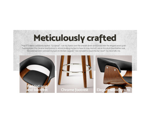 Additional Features of the Black Wooden Bar Stool