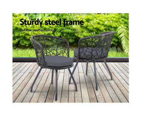 Outdoor Chairs Made w/ Steel Frame