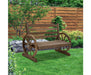 Garden wagon outdoor bench chair seat