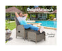 Outdoor Sun Lounge Recliner On the Pool Side
