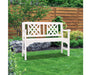 Garden bench white