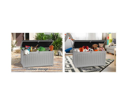 Storage box for both indoor/outdoor use