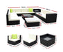 13 pc sofa set w/ storage - dimensions