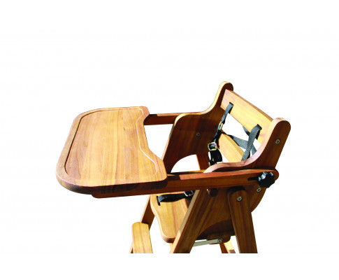Baby High Chair Acacia Wood