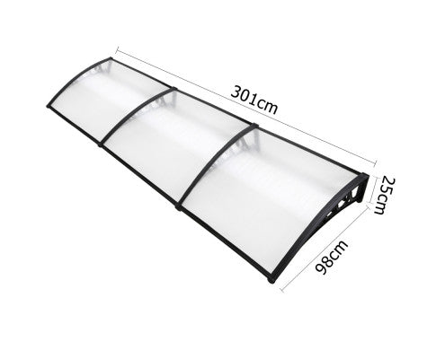 Window door awning shades dimensions