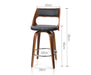Dimensions of the Black Wooden Bar Stool