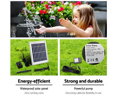 Key Features of the Solar Powered Fountain