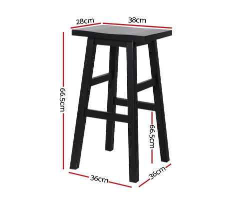 Dimension of the Wooden Barstool