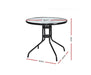 Round Steel Outdoor Table Dimensions 