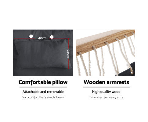 Pillow Dimensions and Wooden Armrests