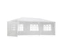 Gazebo 3x6m Outdoor Marquee Side Wall Party Wedding Tent Camping White 4 Panel