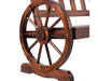 Wheel designed outdoor wagon bench chair