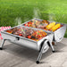 Garden bbq grill for outdoor cooking