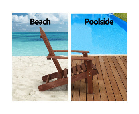 Sun Lounge Chairs Table Setting for Poolside or Beach 