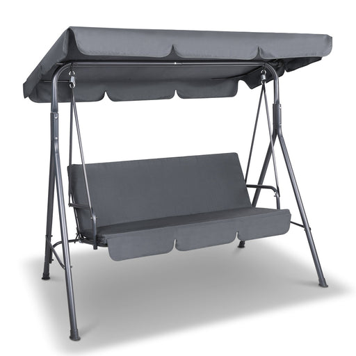 Gardeon Swing Chair with Canopy - Grey