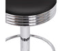 Comfortable PU Leather Padded Seat with Chrome Finish