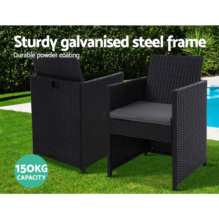 Garden Chair with Galvanized Steel Chair Seating Capacity 