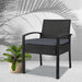 Black garden chair