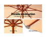 Outdoor Umbrella Durable Wooden Construction