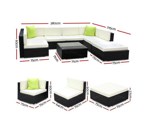 8 pc Sofa Dimensions