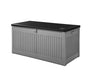 Outdoor Storage Box Container Garden Toy Tool Chest Sheds Gardeon 270L Dark Grey