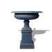 Toulouse urn and base blue bronze