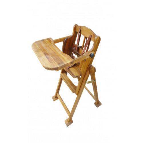 Adjustable/removable hi-low acacia chair