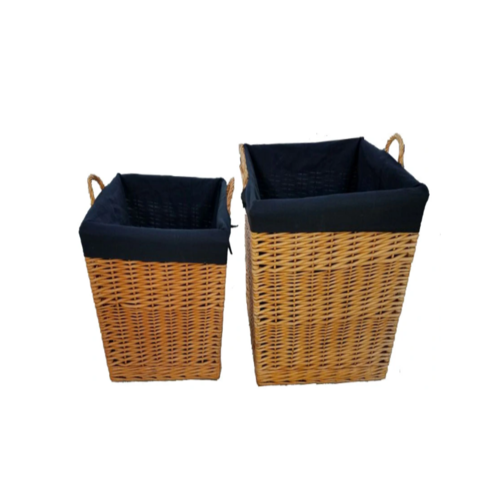 Wicker Baskets L & XL - Natural Honey - Set of 2