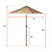 Outdoor Umbrella Dimensions
