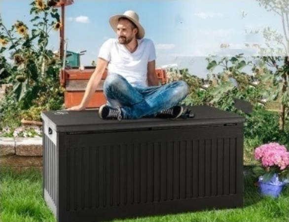 Black Stylish Outdoor Storage Box